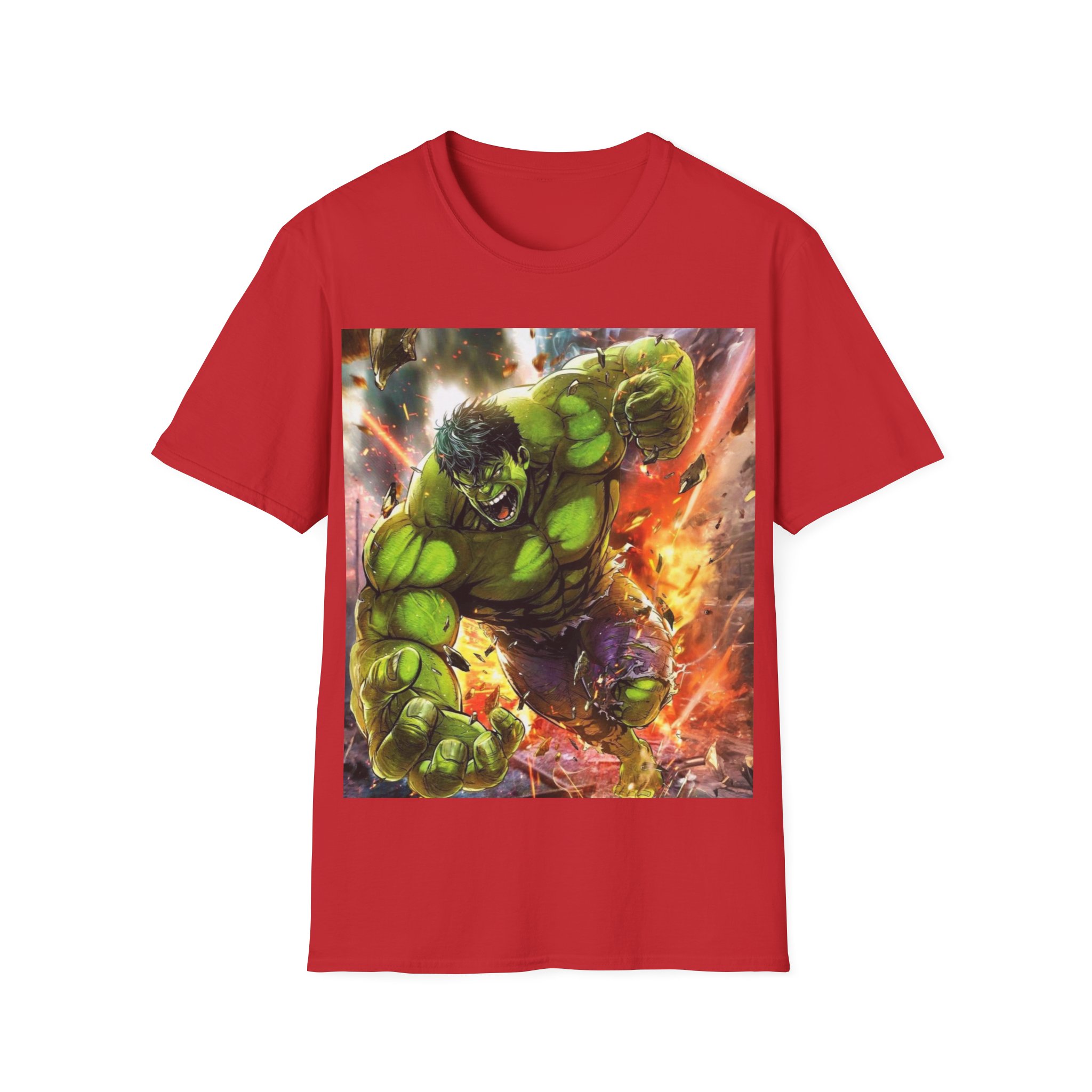 Hulk Smash Explosion Comic Art Graphic T‑Shirt - Image 29