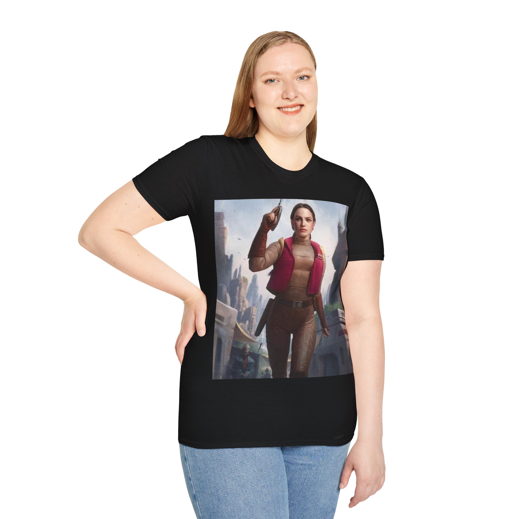 Padmé Amidala Galactic Rebel Force Comic Art T‑Shirt - Image 4