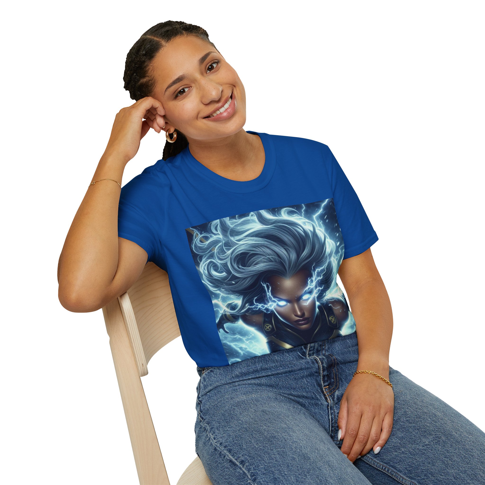 Storm Lightning Goddess Power Comic Art T‑Shirt - Image 25