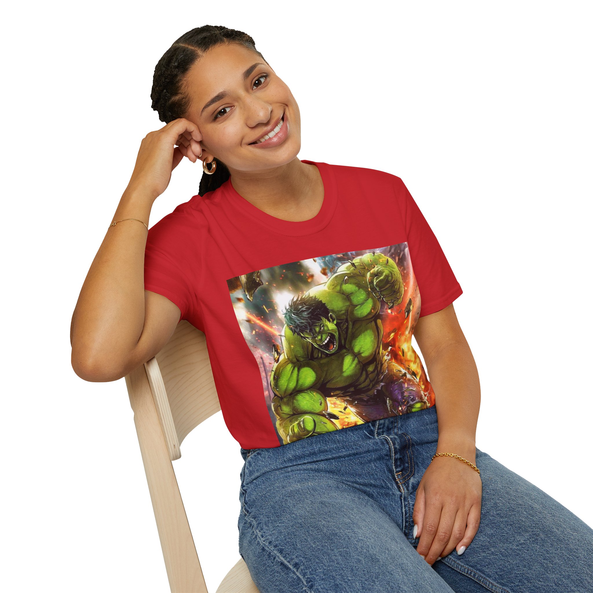 Hulk Smash Explosion Comic Art Graphic T‑Shirt - Image 34
