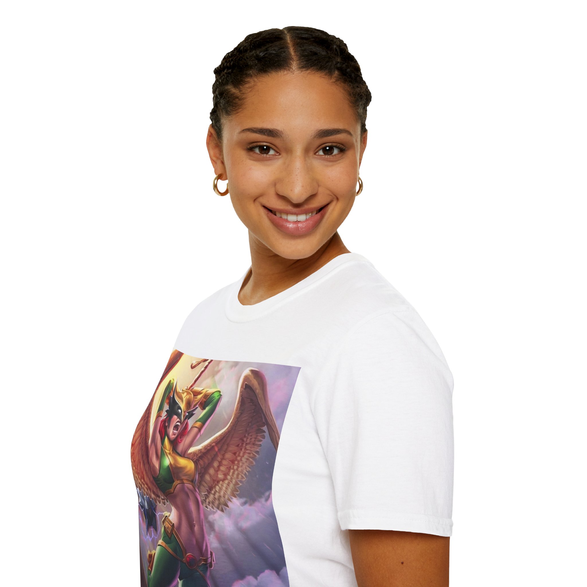 Hawkgirl Thunder Wings Battle Cry Graphic T‑Shirt - Image 15