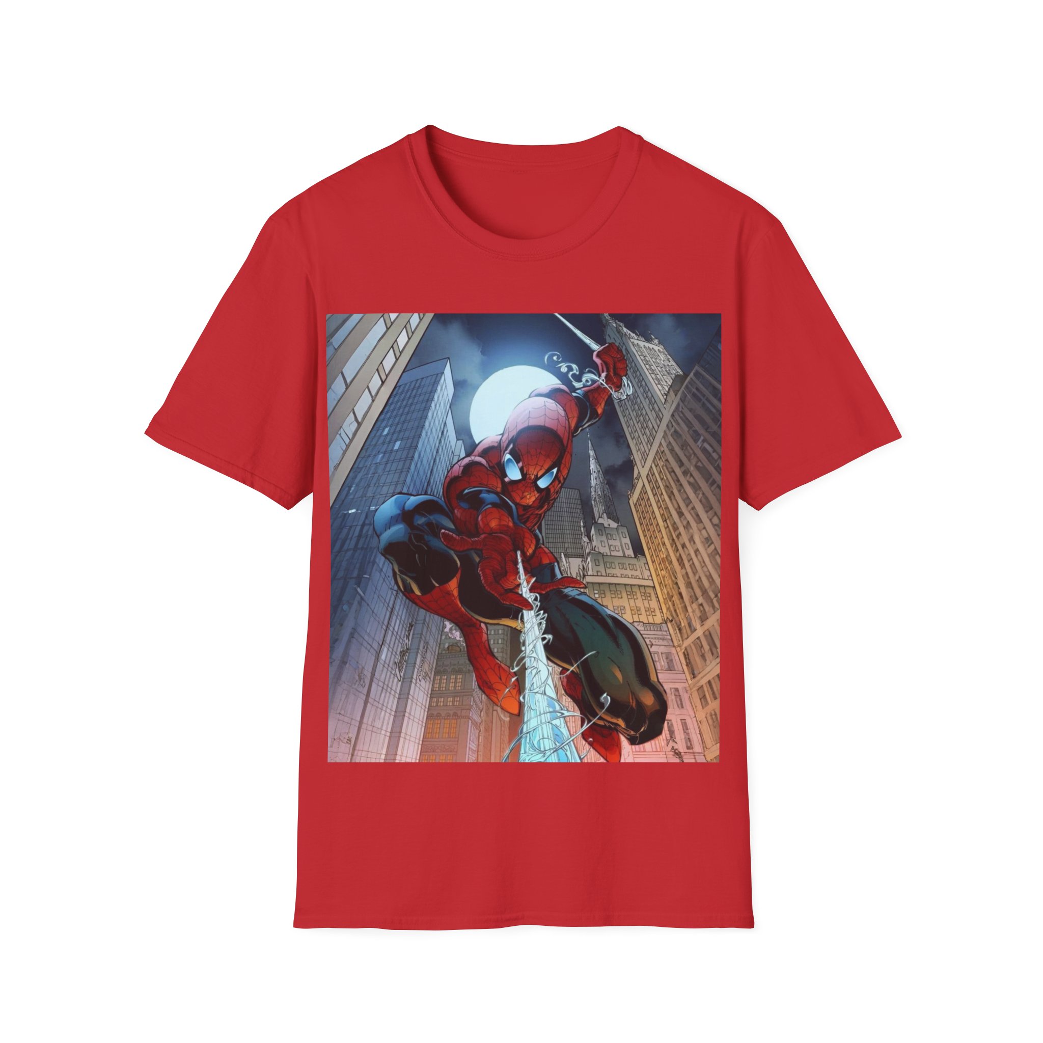 Spider‑Man City Swing Hero Comic Art Graphic Tee - Image 29
