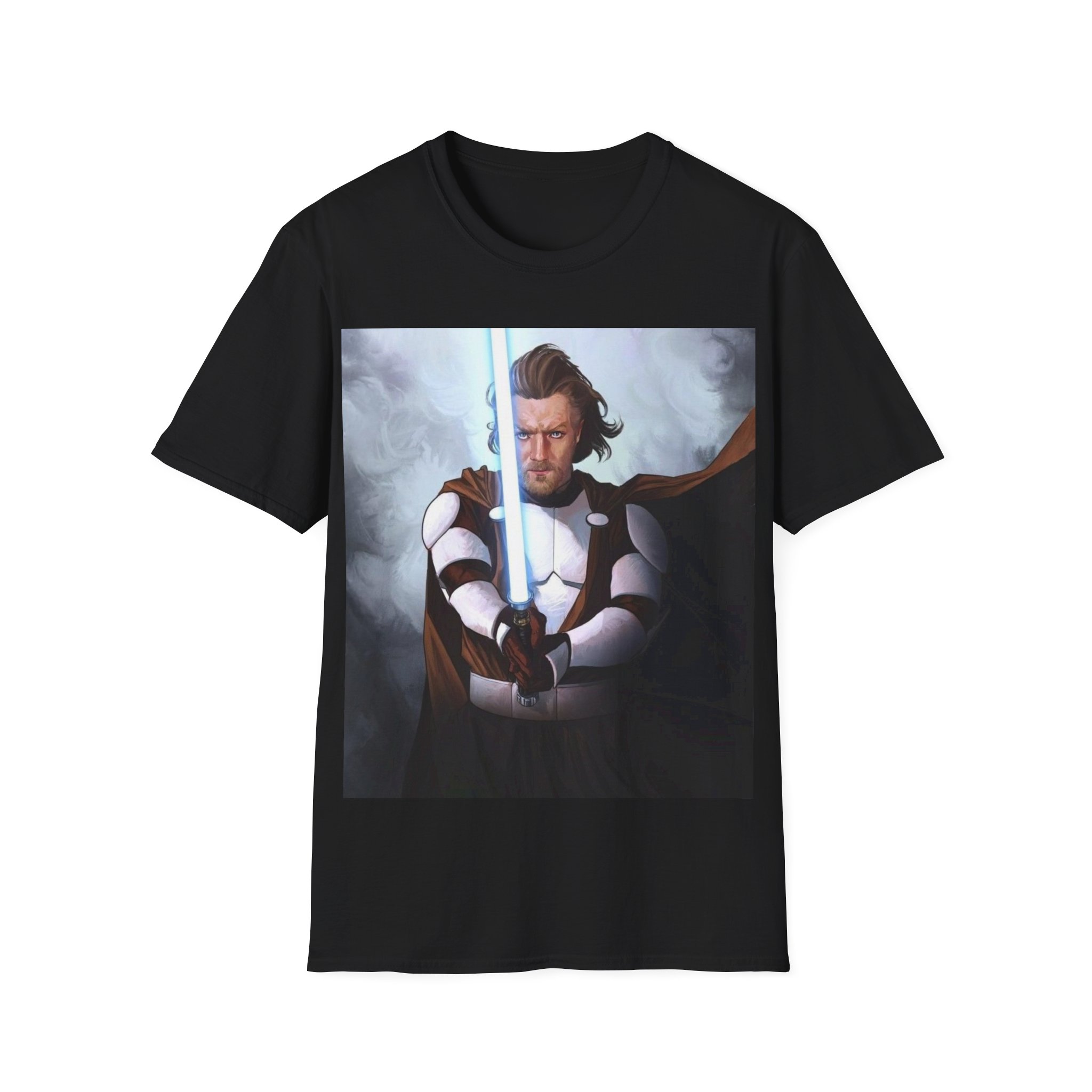 Obi‑Wan Kenobi Jedi Master Blue Saber Graphic Tee