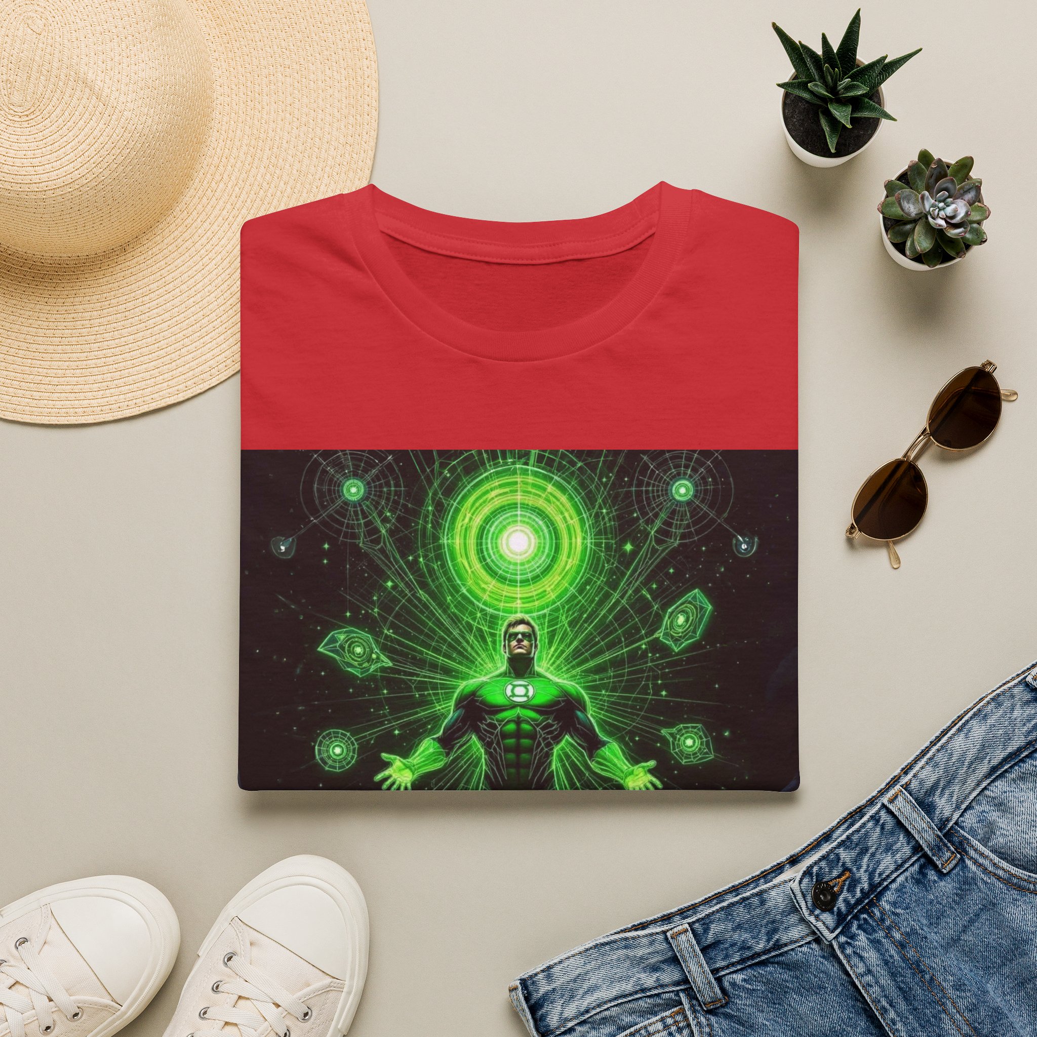 Green Lantern Cosmic Energy T-Shirt — Superhero Sci‑Fi Graphic Tee - Image 28