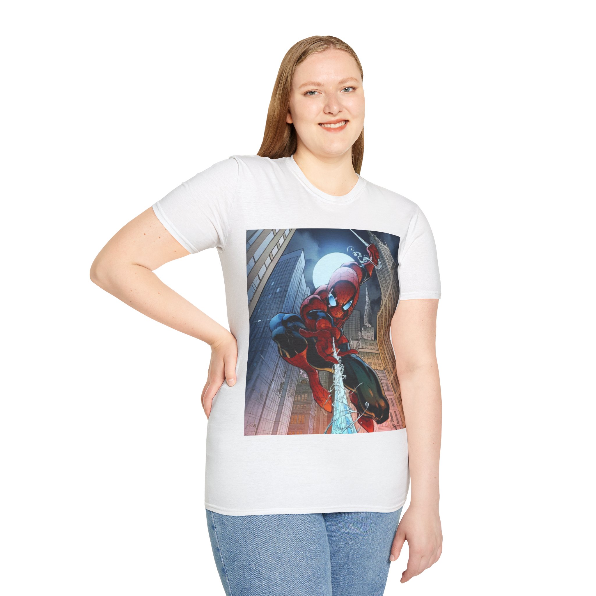 Spider‑Man City Swing Hero Comic Art Graphic Tee - Image 13
