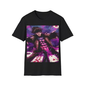 Gambit Charged Cards X‑Men Hero Comic Graphic Tee